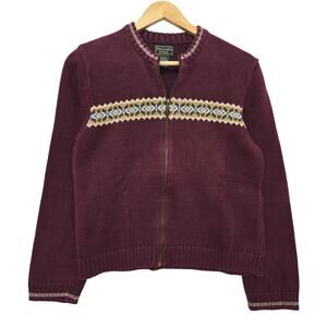 Abercrombie & Fitch Burgundy Sweater with Pattern
